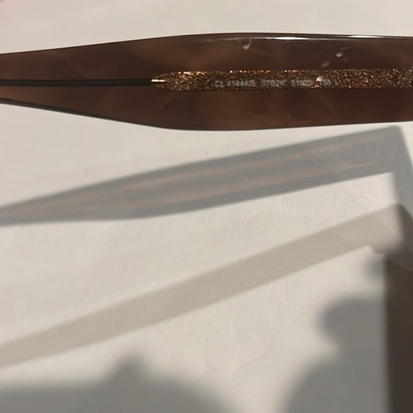 CELINE CLASSIC EMBOSSED LOGO SUNGLASSES PHOEBE PHILO  BROWN PRISTINE NWOT - Picture 8 of 9